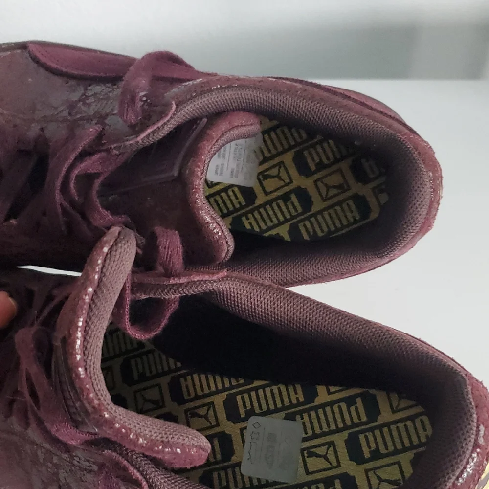 🌴 Puma Deep Burgundy Suade Athletic Shoes Size 9.5